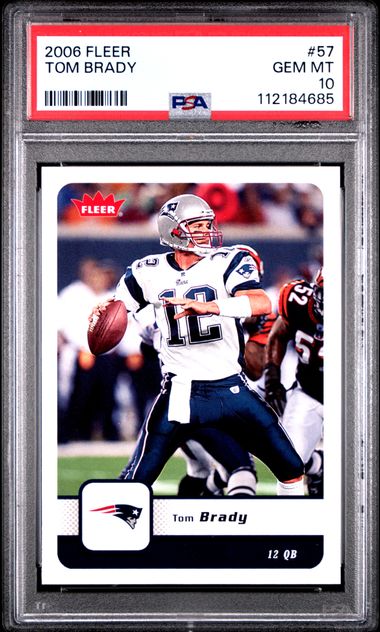 2006 Fleer Tom Brady #57 Gem Mt 10 front