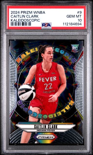 2024 Panini Prizm Wnba Kaleidoscopic Caitlin Clark #9 Gem Mt 10 front