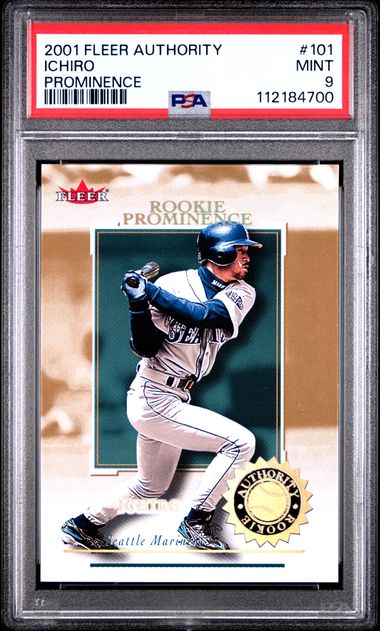 2001 Fleer Authority Ichiro #101 (Prominence) Mint 9 front