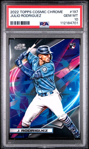 2022 Topps Cosmic Chrome Julio Rodriguez #197 Gem Mt 10 front