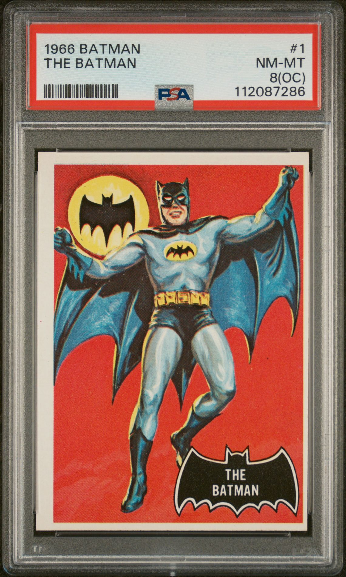 1966 Topps Topps 8(Oc) Pa Black #1 The Batman front