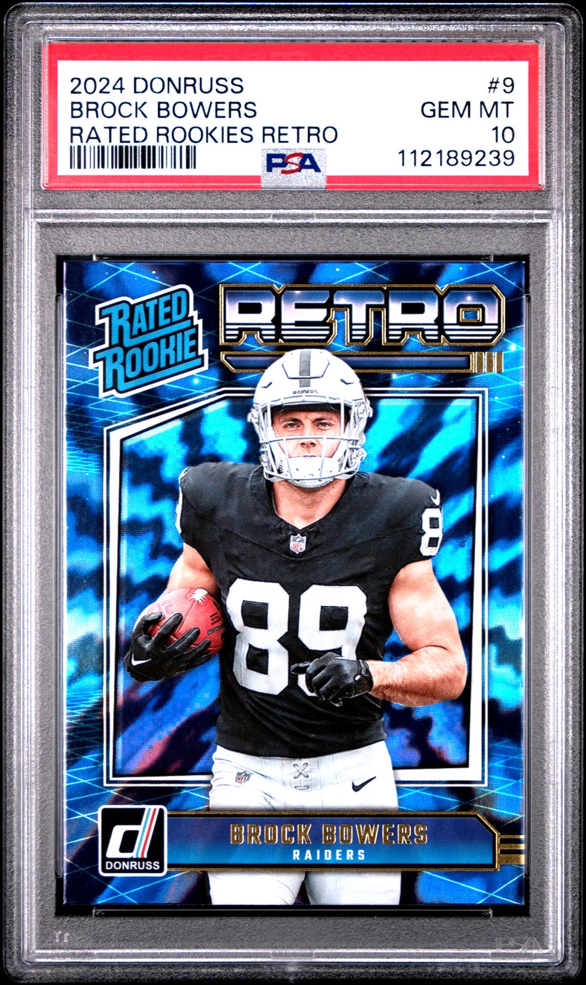 2024 Panini PANINI DONRUSS RATED ROOKIES RETRO #9 Brock Bowers front