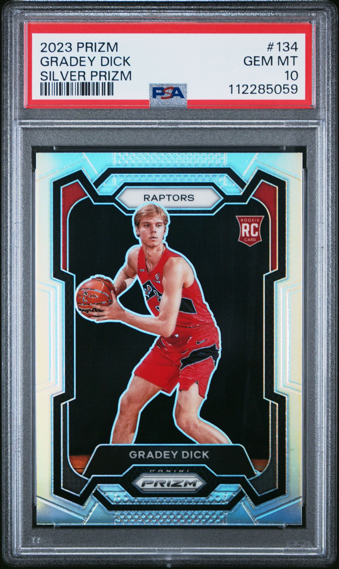 2023 Panini Prizm Gradey Dick #134 (Silver Prizm) Gem Mt 10 front