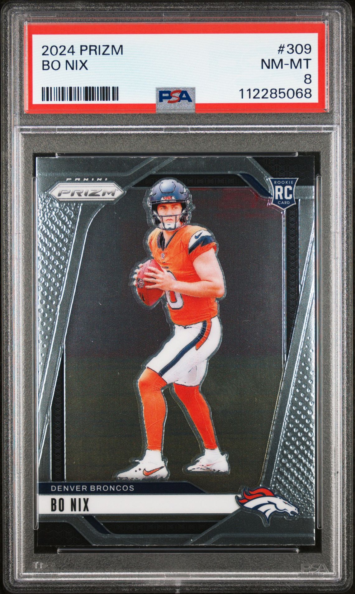 2024 Panini Prizm Bo Nix #309 Nm-Mt 8 front