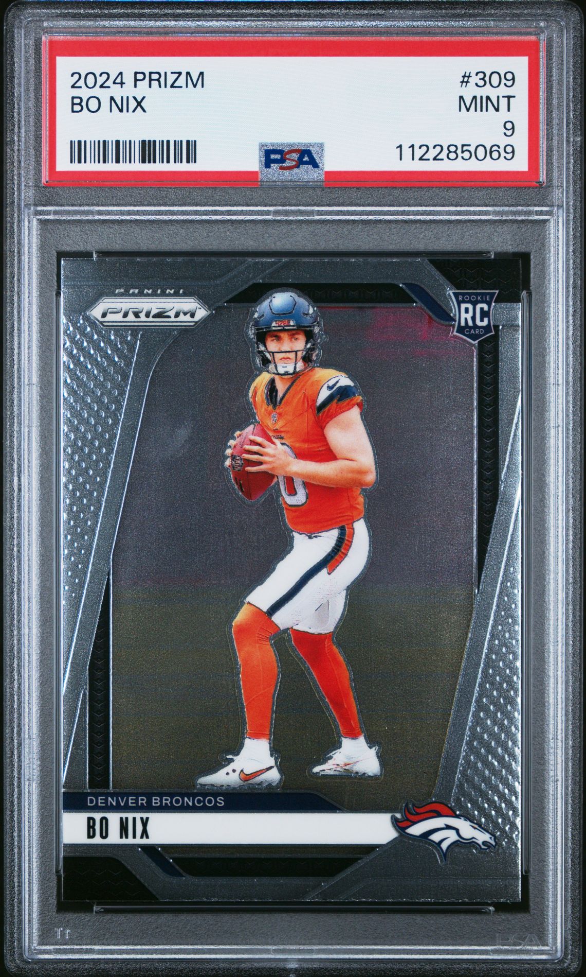 2024 Panini Prizm Bo Nix #309 Mint 9 front