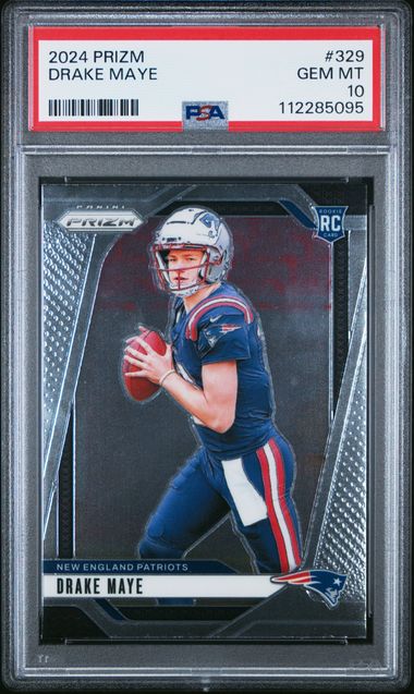 2024 Panini Prizm Drake Maye #329 Gem Mt 10 front