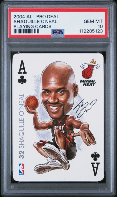 2004 All Pro Deal Playing Cards Shaquille O'neal (Playing Cards) Gem Mt 10 front