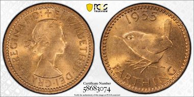 1955 1/4D S-4159 MS65RD