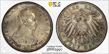 1914-A 5 Mk J-114 MS63