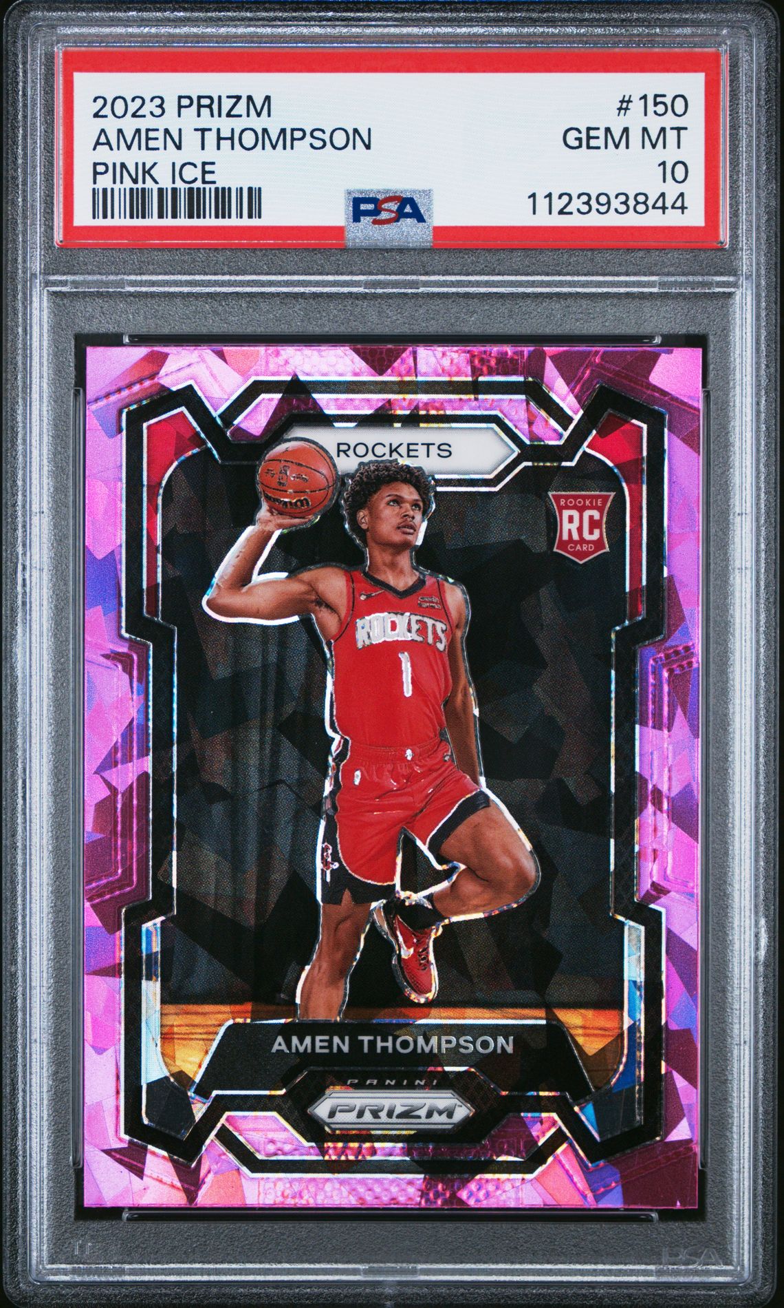 2023 Panini PANINI PRIZM PINK ICE #150 Amen Thompson front