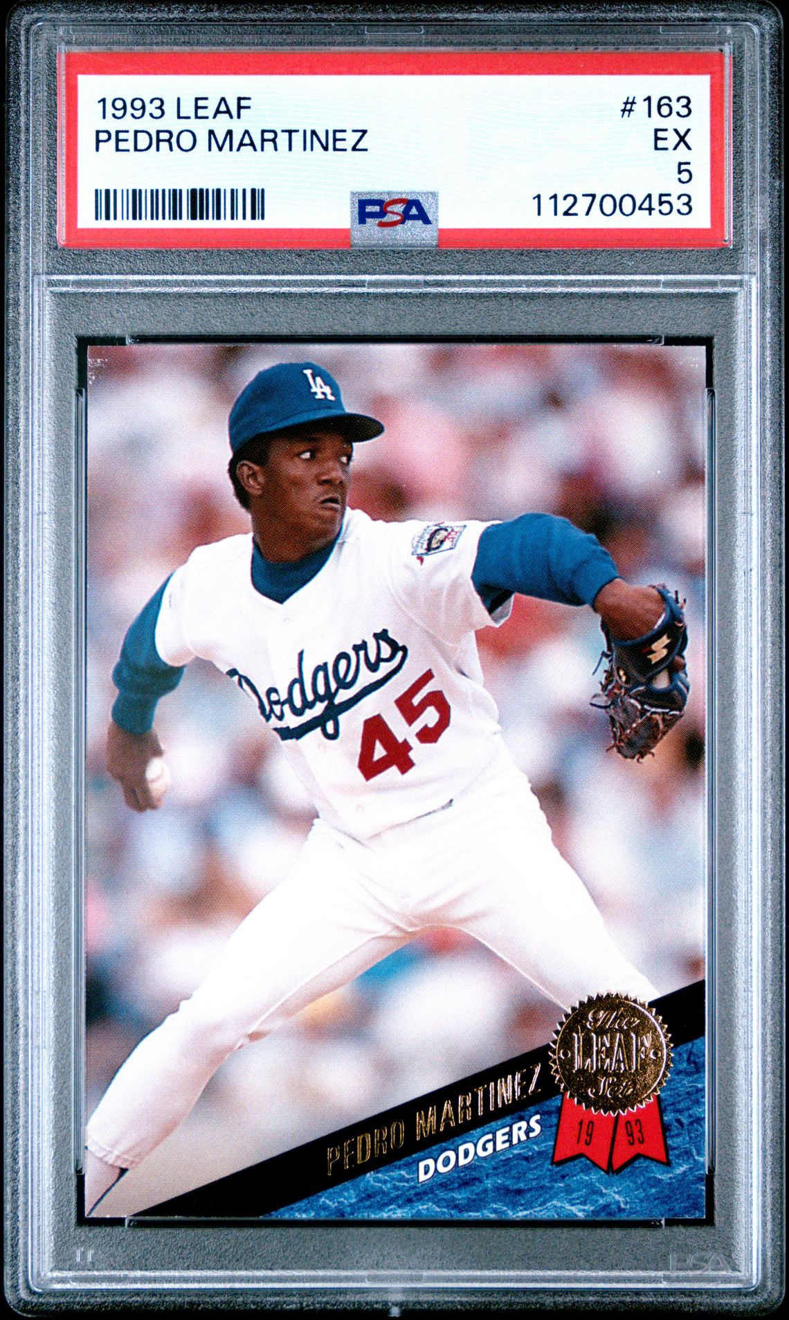 1993 Leaf LEAF #163 Pedro Martinez front