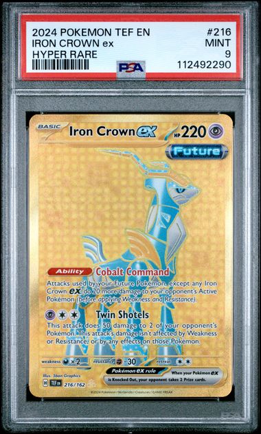 2024 Pokemon Tef En Hyper #216 Iron Crown front