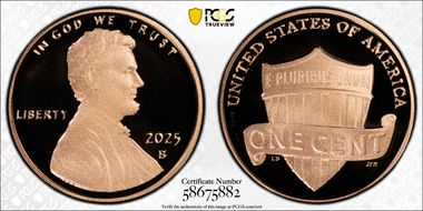 2025-S 1C Shield First Strike PR70DCAM