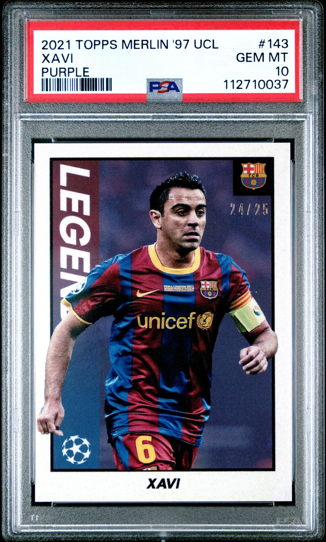 2021 Topps PURPLE #143 Xavi front