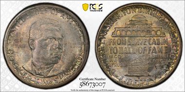 1946-D 50C Booker T. Washington MS66+