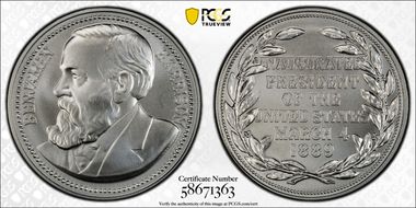 (2025-S) Medal Benjamin Harrison Silver Matte Finish First Strike MS68