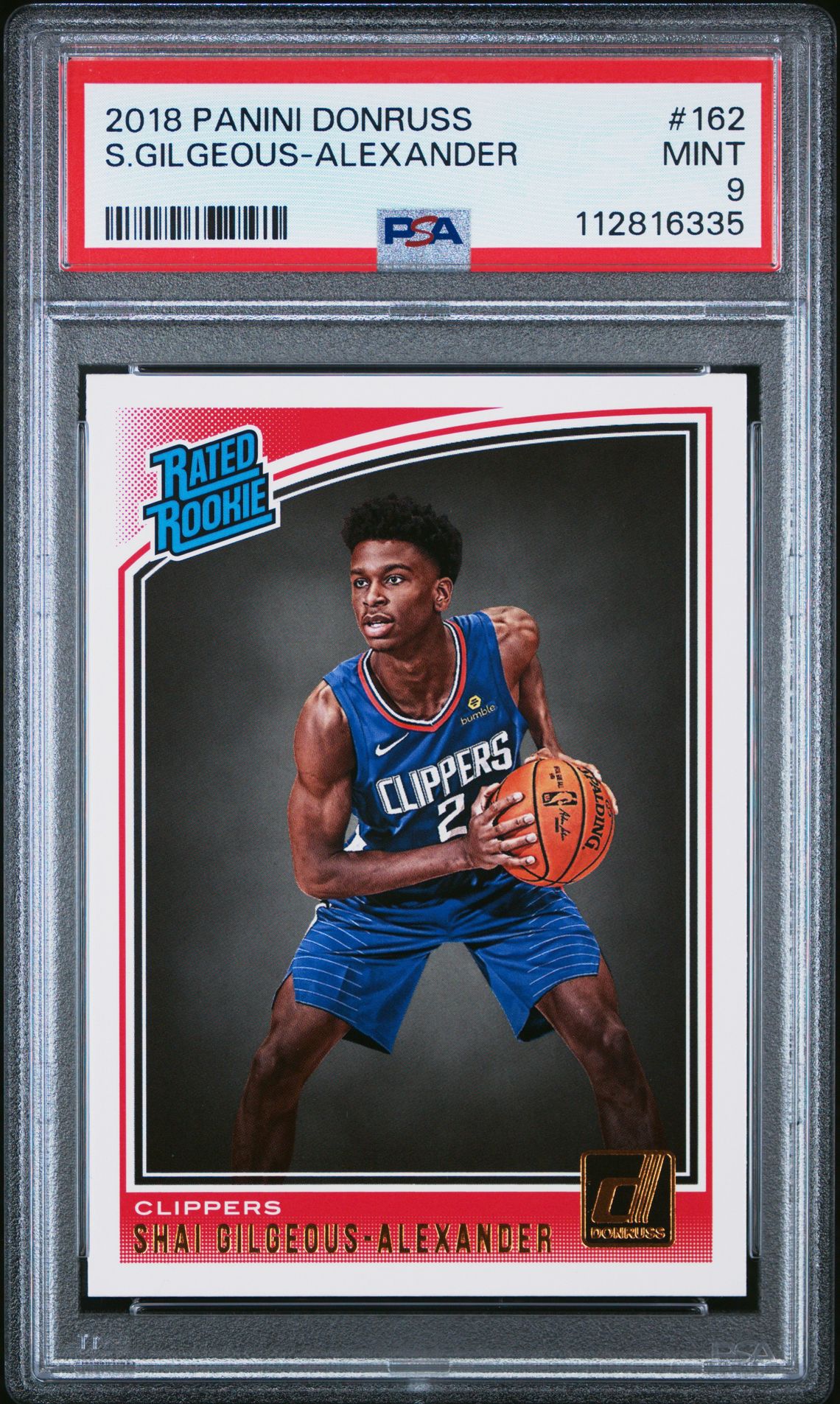 2018 Panini Panini Donruss #162 S.Gilgeous-Alexander front