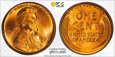 1953 1C MS67RD