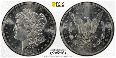 1888 $1 MS66PL