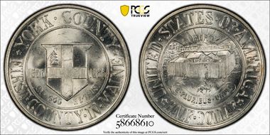 1936 50C York MS65