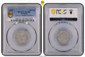 1945 20 Xu Lec-1a Tranche Rainurée AU58