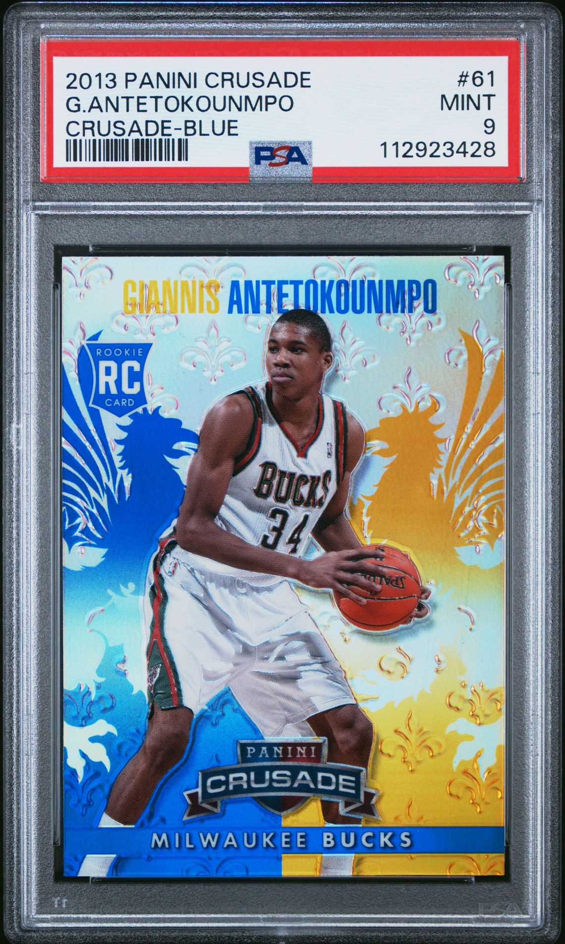 2013 Panini PANINI CRUSADE CRUSADE BLUE #61 G.Antetokounmpo front