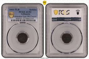 1661-TLB Solidus Ivanauskas-Type 3JK Cracow AU53BN