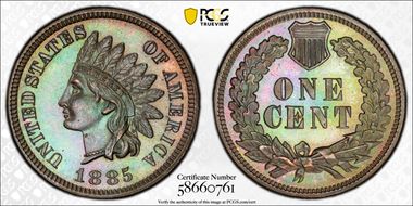 1885 1C PR65BN