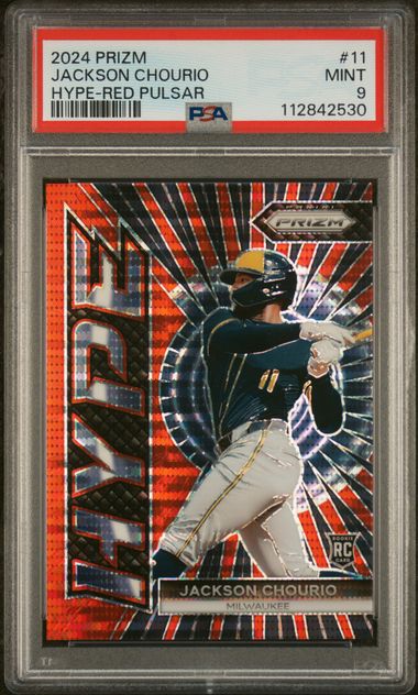 2024 Panini PANINI PRIZM HYPE RED PULSAR #11 Jackson Chourio front