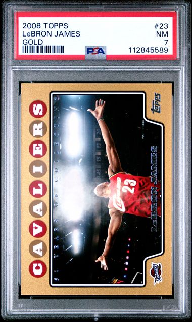 2008 Topps Gold #23 Lebron James front