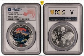 2024 $5 Lago di Braies Beauty of the World MS70