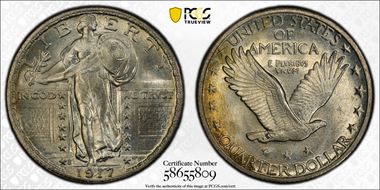 1917-S 25C Type 2 MS66+