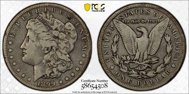 1899-O $1 VAM 32, Micro O F12