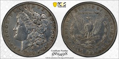 1880-O $1 VAM 5 8/7 Crossbar N1