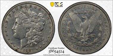 1887 $1 VAM 25A Donkey Tail N1
