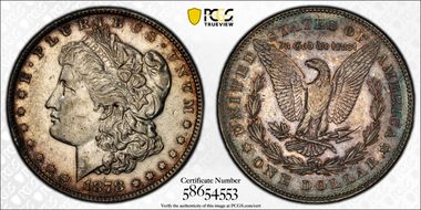 1878 7/8TF $1 Strong, VAM 41B, 7/7 N1
