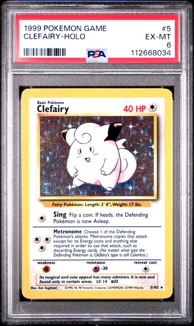 Pokemon Holo Clefairy front