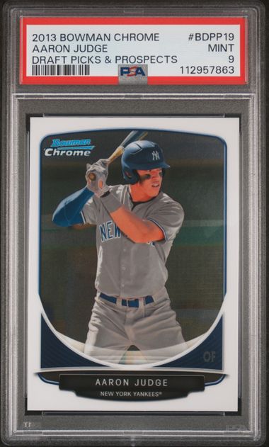2013 Bowman Chrome Draft Picks & Prospects Aaron Judge #Bdpp19 (Draft Picks & Prospects) Mint 9 front