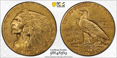 1913 $2.50 MS61
