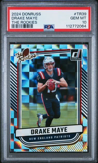 2024 Panini Donruss The Rookies Drake Maye #Tr39 Gem Mt 10 front