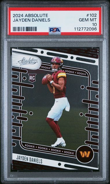 2024 Panini Absolute Jayden Daniels #102 Gem Mt 10 front