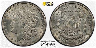 1921-S $1 MS64