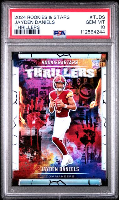 2024 Panini Rookies & Stars Thrillers Jayden Daniels #Tjds Gem Mt 10 front