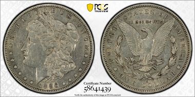 1886-O $1 XF45