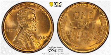 1929 1C MS66RD