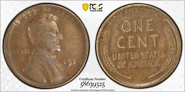 1922 No D 1C Strong Reverse, FS-401 VF35BN