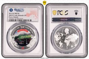 2024 $5 Faroe Islands Beauty of the World MS70
