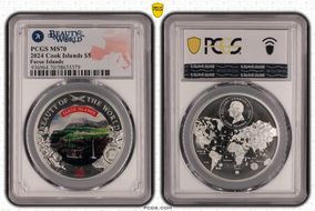 2024 $5 Faroe Islands Beauty of the World MS70