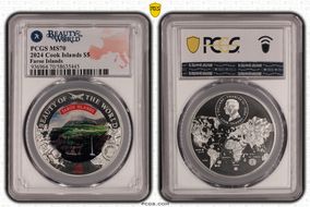 2024 $5 Faroe Islands Beauty of the World MS70