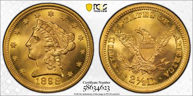 1898 $2.50 MS66+